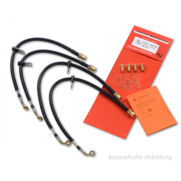 Stahlflex Bremsleitung f&uuml;r BMW E46 Allrad