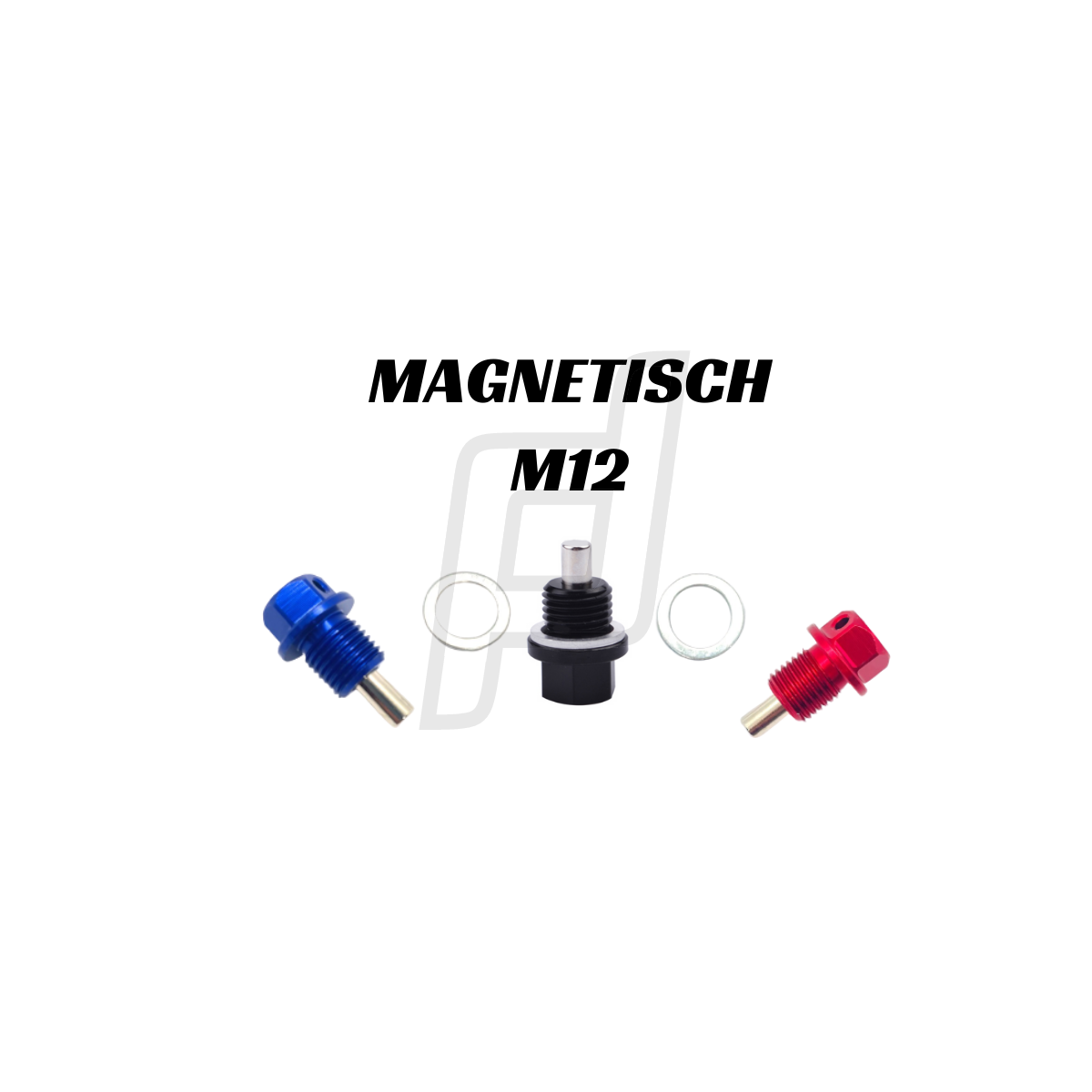 A ABSOPRO Magnetischer Ölablassstopfen M12x1,5 für Fahrzeugmotoren aus  Edelstahl mit Kupferscheibe